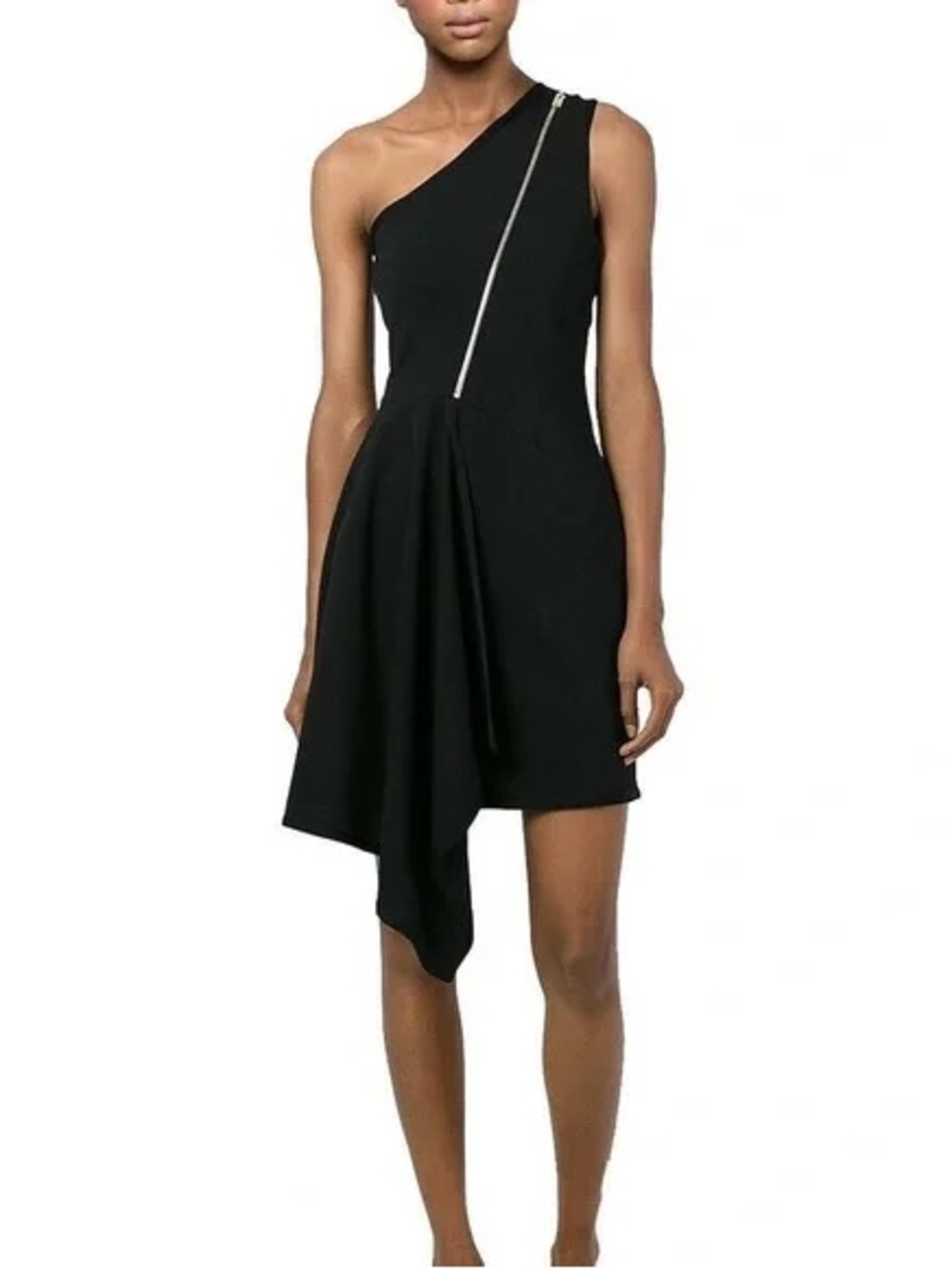 Stella McCartney One Shoulder Zip Dress